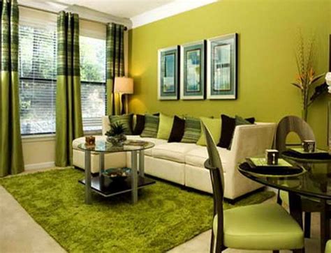 contoh desain ruang tamu  hijau  bisa  contoh warna