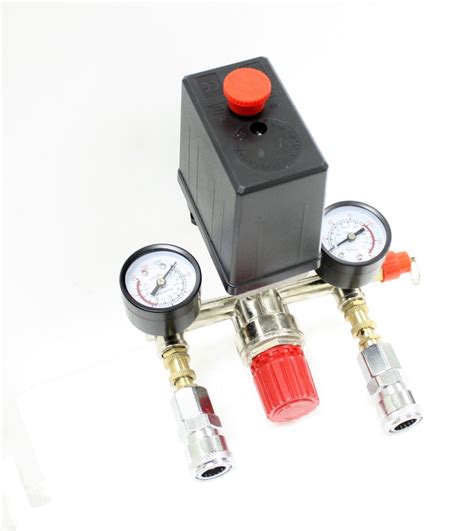 120psi Air Compressor Pressure Valve Switch Manifold Relief Regulator