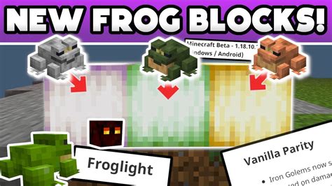 Minecraft 119 New Frog Block Frog Light And Java Parity The Wild
