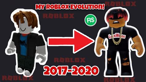 My Roblox Character Evolution 2017 2020 Youtube