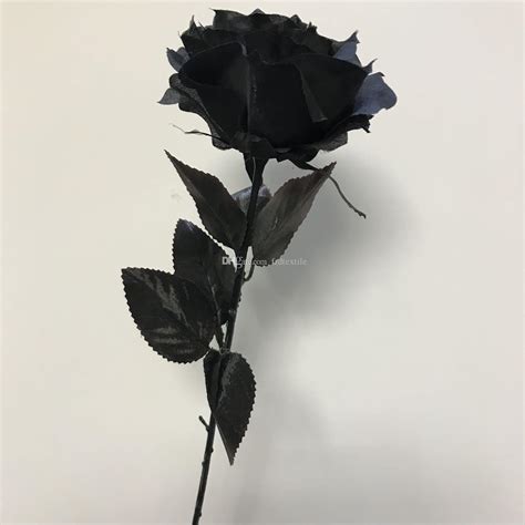 2019 black rose black silk rose long stem artificial flower black magic barkarole from