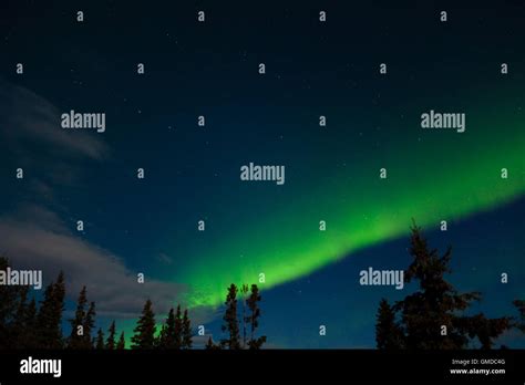 Aurora Borealis Northern Lights Display Stock Photo Alamy