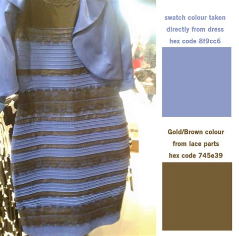 Color Hex Codes The Dress What Color Is This Dress Know Your Meme