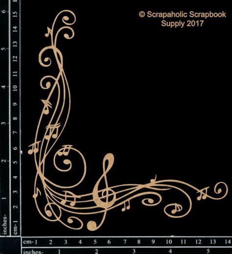 Music Corner Scrapaholics Wholesale Laser Cut Chipboard Designs