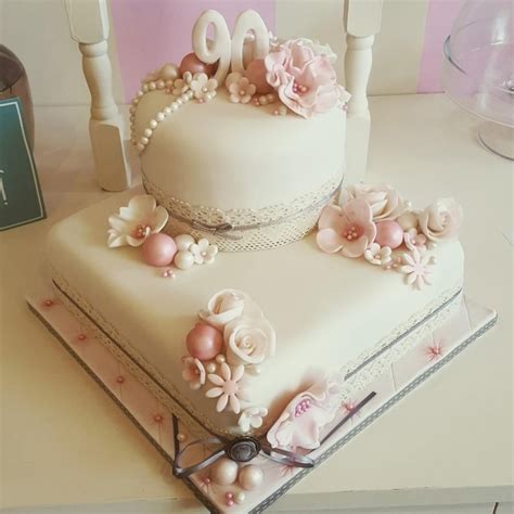 23 glam 30th birthday ideas for shelterness. 90th birthday cake - Cake by Helen at fairy artistic ...
