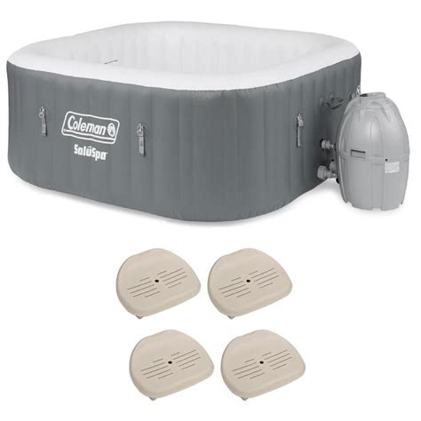 Bestway 4 Person 114 Jet Square Inflatable Hot Tub In The Hot Tubs