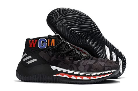 Shop the men's damian lillard collection including the all new dame 5 by adidas. Cheap 2018 New Cheap Bape x Damian Lillard Sneakers For ...