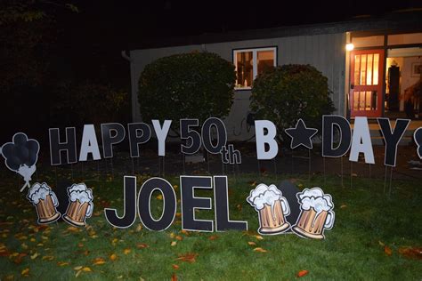 Our 50th Birthday Yard Signs Make Perfect Party Decorations To Welcome