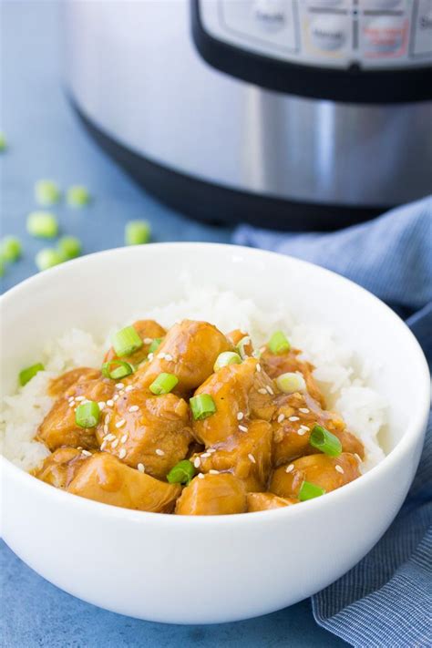 Instant Pot Orange Chicken With A Sweet And Sticky Orange Sauce And