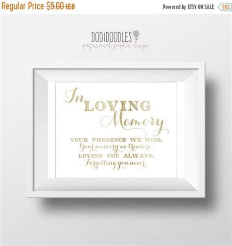 70 Clearance Thru 910 In Loving Memory Sign Printable Sign For