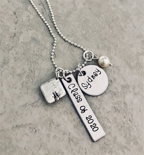 Personalized Graduation Necklace Class Of 2022 Class Of 2023 Etsy