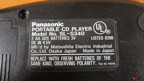 Panasonic Sl S340 Walkman Portable Cd Player Like Sony Discman Japan