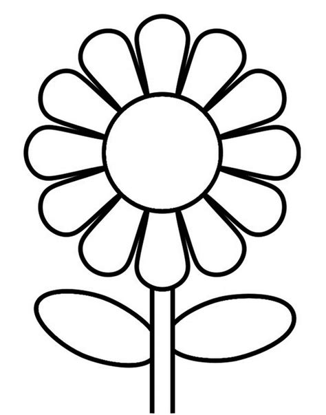 Simple Flower Coloring Pages - GetColoringPages.com