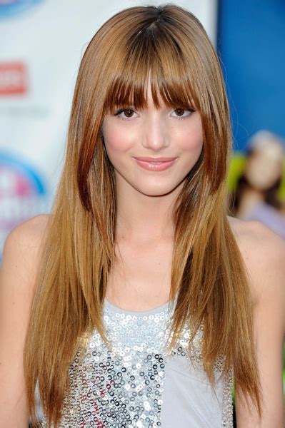 Bella Thorne Long Hairstyle With Bangs