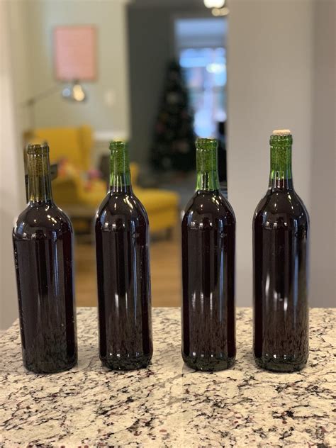 First Batch Of Blueberry Wine Bottled R Winemaking