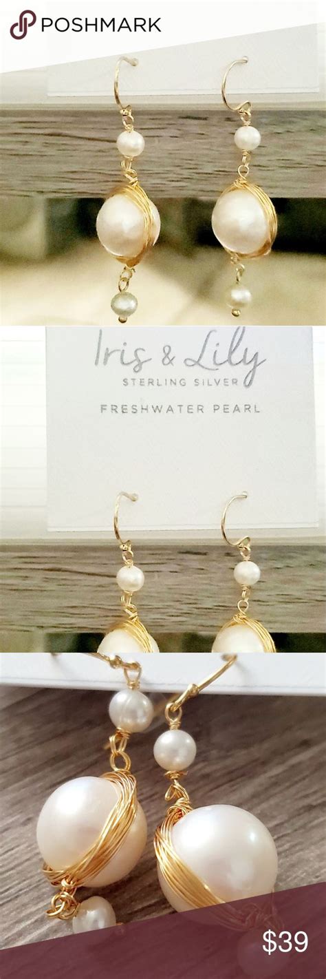 Iris & Lily Freshwater Pearl Earrings NWT | Freshwater pearls earrings
