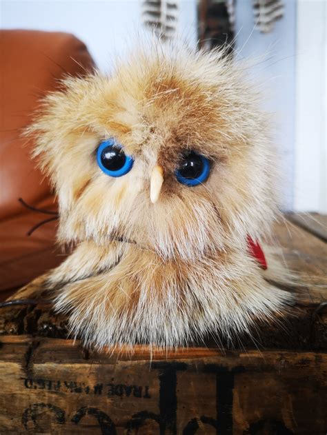 Ookpik Inuit Style Owl Owl Plush Snowy Owl Fur Recovered Etsy