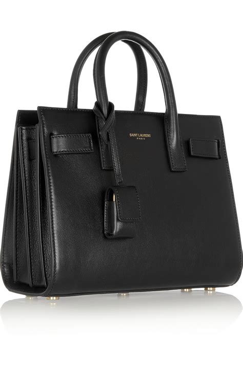 Saint Laurent Sac De Jour Nano Leather Tote In Black Lyst