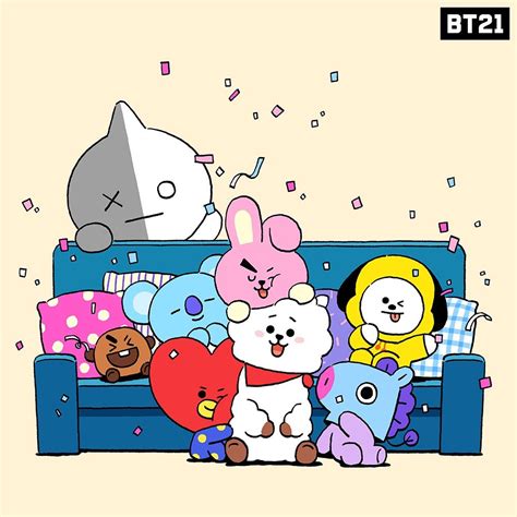 Bt21 is a lifestyle brand collaboration encompassing 8 unique characters with their own backstory and personalities. Twoucan - BT21 (@BT21_)