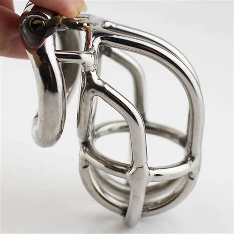 Stainless Steel Male Chastity Device Metal Blocking Cage Men Chastity