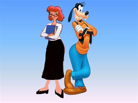 Goofy And His Girlfriend Sylvia Marpole Disney Cartoon Characters