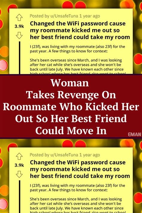 Woman Takes Revenge On Roommate Who Kicked Her Out So Her Best Friend Could Move In Artofit