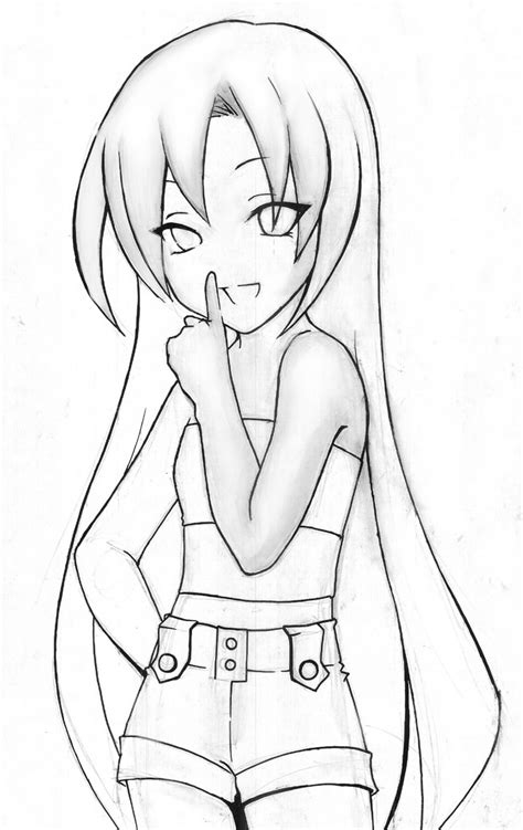 View 45 Simple Cute Full Body Anime Girl Sketch