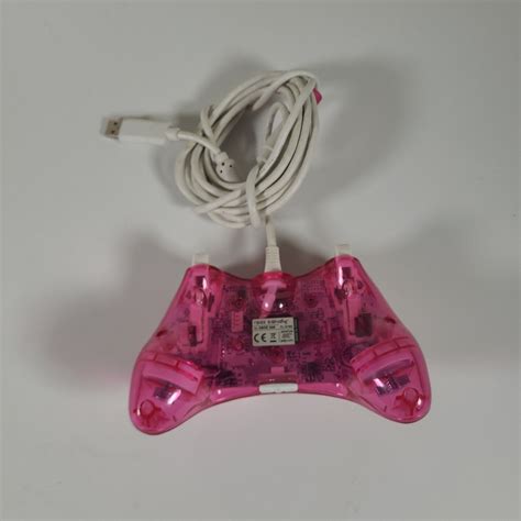Rock Candy Xbox 360 Wired Controller Pink Transparent Tested Working Ebay