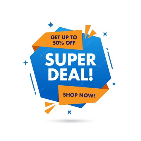 Premium Vector Super Deal Sale Banner Template Design Big Sale