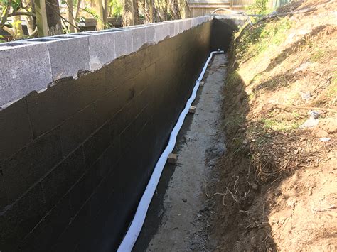 Retaining Wall Drainage System Design