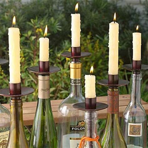 46 diy simple but beautiful wine bottle decor ideas wine bottle candles wine bottle candle