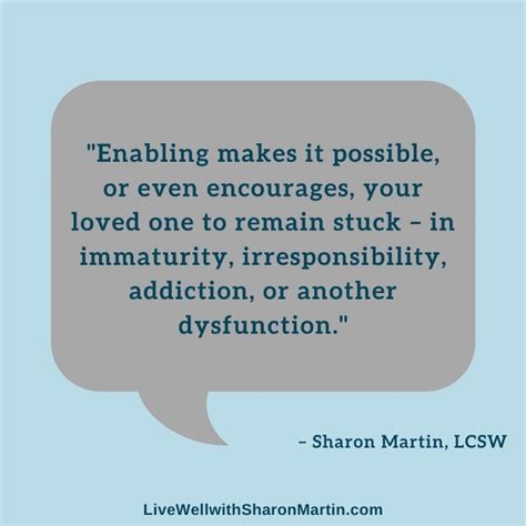 How To Stop Enabling Live Well With Sharon Martin