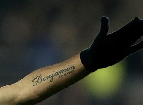 Aguero Has 2 Tattoos On His Body One Of Them In Fictional Language