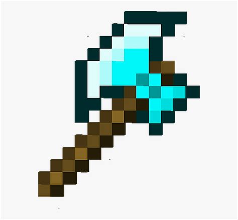Axe Clipart Minecraft Diamond Minecraft Axe Hd Png Download Kindpng