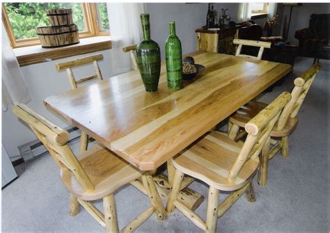 Rustic Log Tables