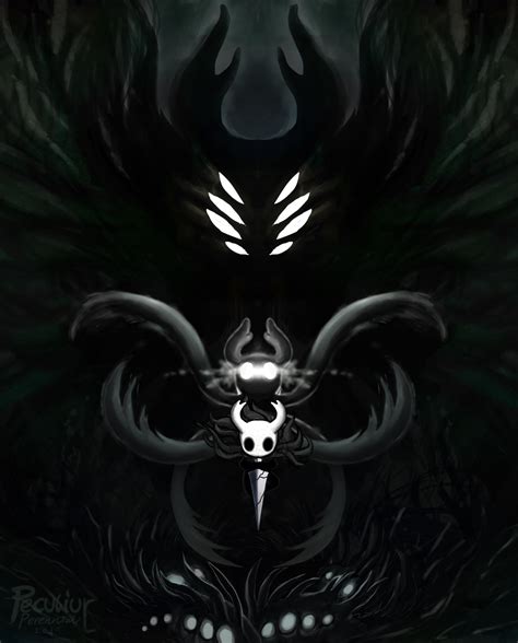 An Abstract Painting With Black Wings And White Skull On The Bottom