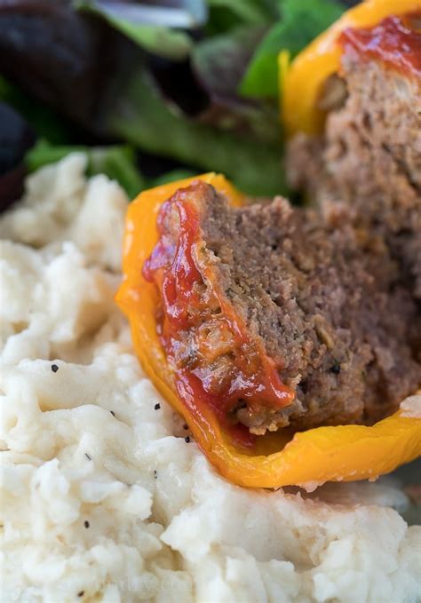 Slow Cooker Meatloaf Stuffed Peppers Mashed Potatoes