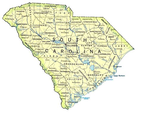 Ambitious And Combative Maps Of South Carolina