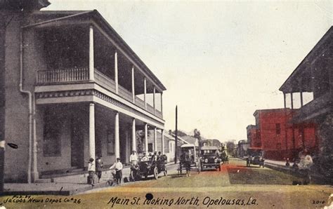Main Street Looking North Opelousas Picture Postcards Street Look