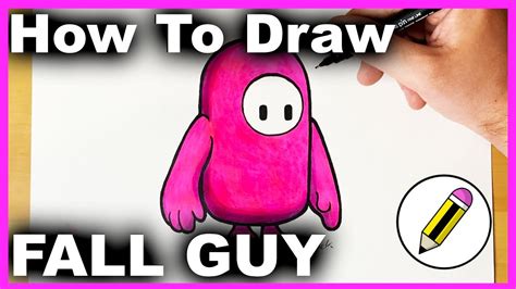 How To Draw A Fall Guy Cartoon Club Youtube