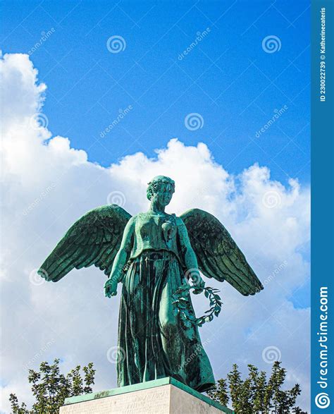 Angel Statue In Copenhagen Park Denmark Stock Image Image Of Travel