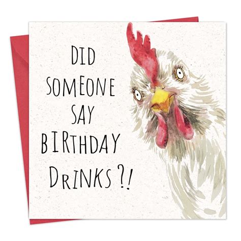 Buy Twizler Funny Birthday Card Chicken – Funny Card Birthday – Happy