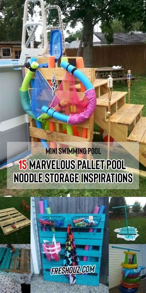 15 Marvelous Pallet Pool Noodle Storage Inspirations