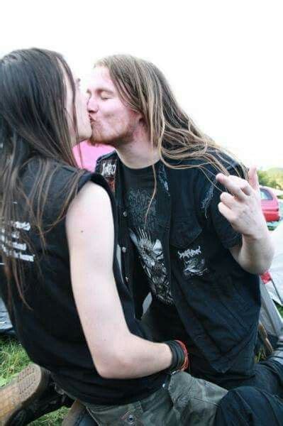 Rockers Kissing Metalhead Guy Long Hair Styles Men Boys Long Hairstyles