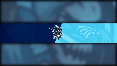 Blue Gaming Banner For Youtube No Text Gaming Youtube Banner Template