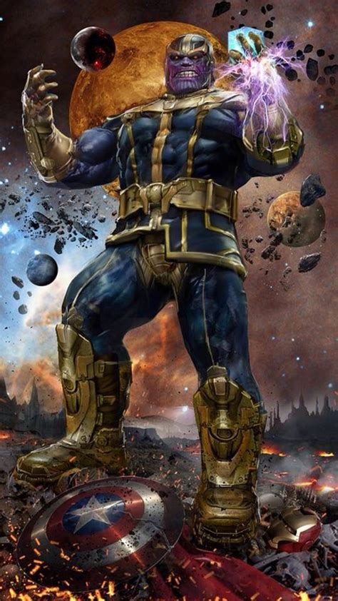 Thanos The Mad God Marvel Comics Art Marvel Villains