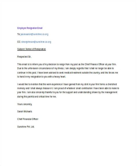 Resignation Email 27 Examples Format How To Create Pdf