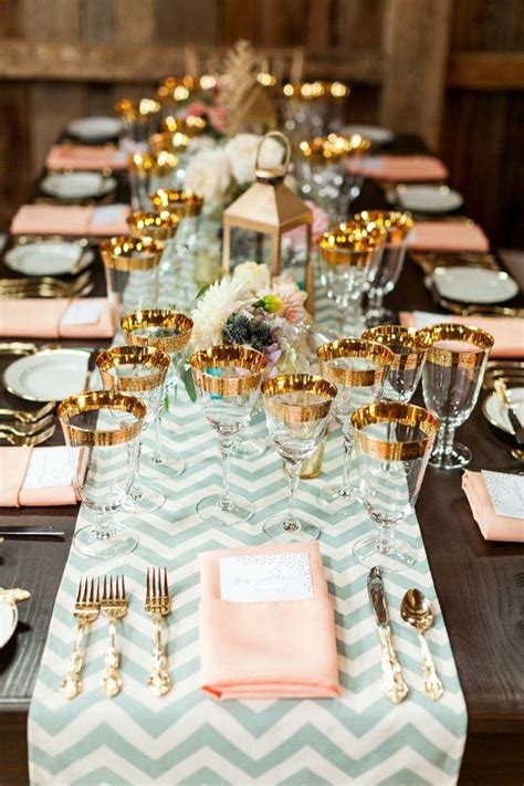 Mint Wedding Beautiful Table Setting 2030863 Weddbook