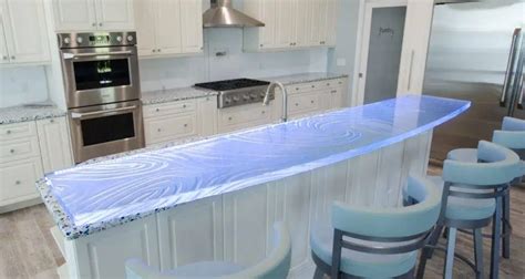 Glass Countertop Lighting Which Method Is Best Downing Designs