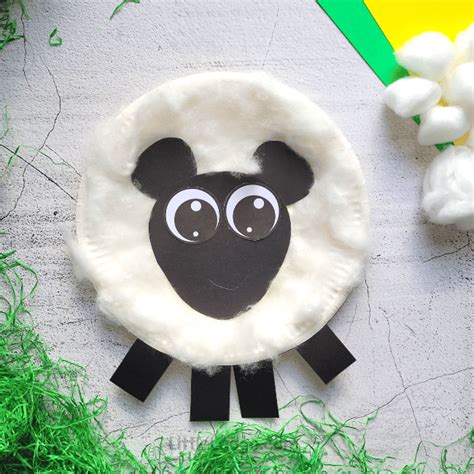 Paper Plate Sheep Craft Free Template